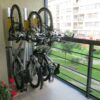Verticaal fietsenrek Parkis 7 Verticaal fietsenrek voor aan wand gemonteerd.